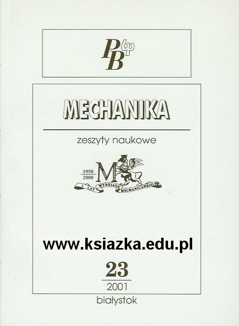 Mechanika - Zeszyty Naukowe Nr 23
